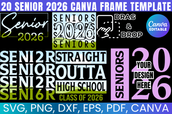 20 Senior 2026 Canva Frame Template: Your Ultimate Graduation Design Kit