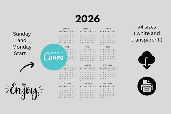 2026 Calendar Canva Editable: Your Ultimate Design Shortcut