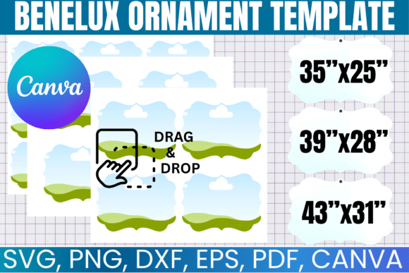 Benelux Ornament Canva Template Bundle: Your Holiday Design Toolkit