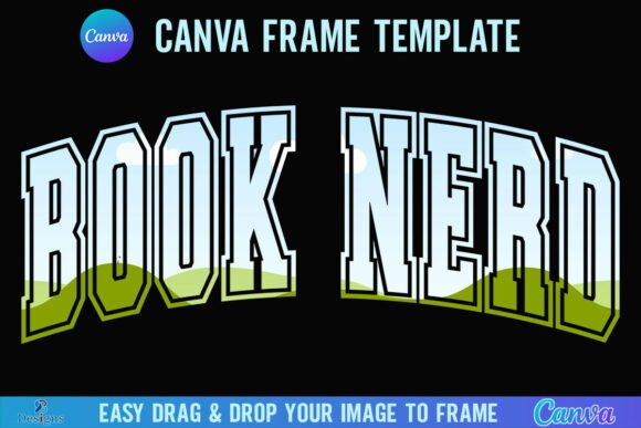 Book Nerd Canva Frame: The Ultimate Bookish Varsity Design Asset