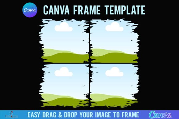 Brushstroke Canva Frame Distressed Brush: Instant Artistic Depth