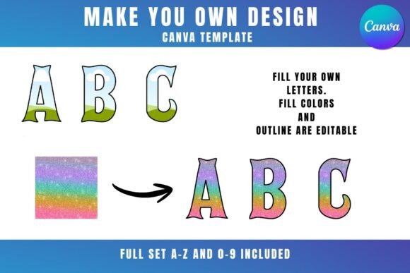 Canva Alphabet & Numbers Frame a-Z: A Creative Toolkit for Custom Design
