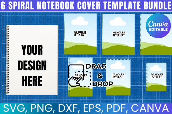 Design Custom Spiral Notebook Covers with This Canva Bundle