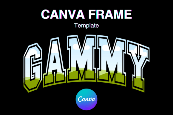 GAMMY Canva Frame Template Grandma: Effortless Photo Displays