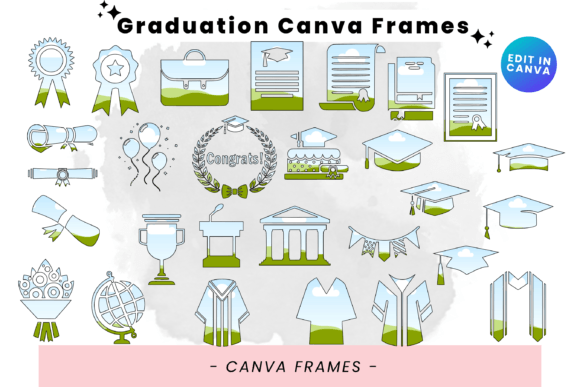Graduation Editable Canva Frames: Your Creative Toolkit