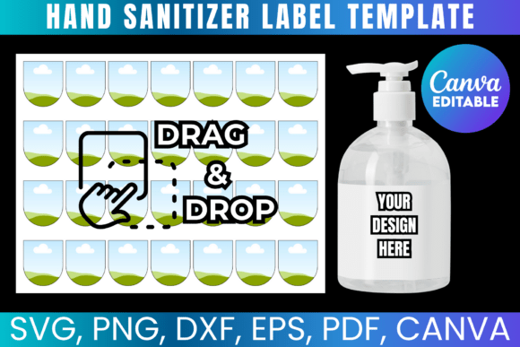 Hand Sanitizer Label Canva Template: Elevate Your Branding