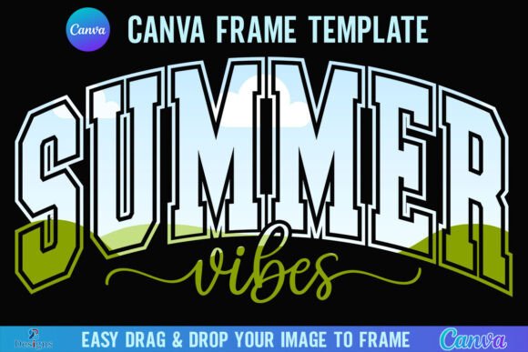 Summer Vibes Canva Frame Summer Varsity: A Designer's Tool