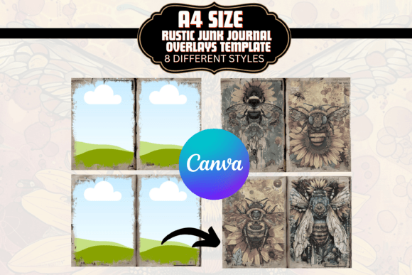 Unlocking Artistic Depth: The A4 Grey Junk Journal DIY Overlay Canva