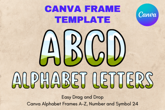 Unlocking Custom Creativity with Canva Letters Frame Alphabet Template_24